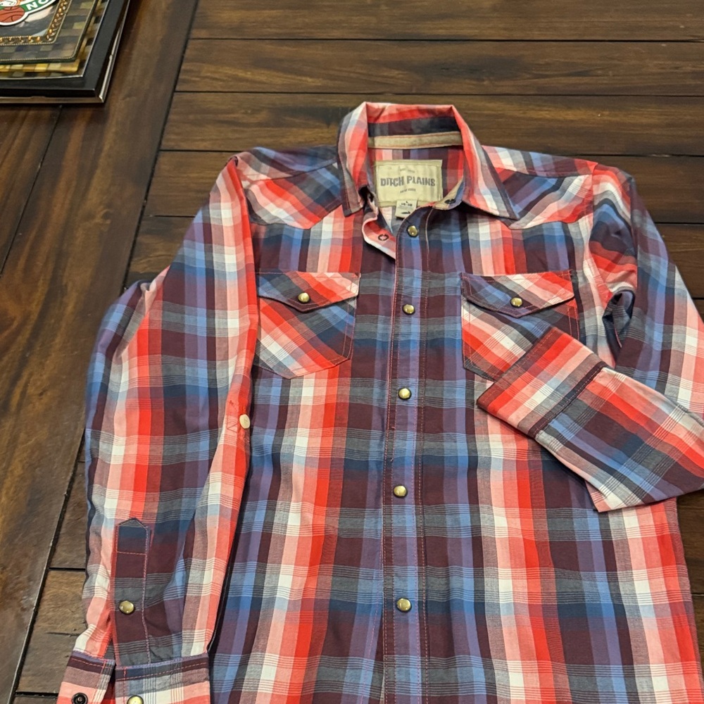 Red and Blue Boy’s cowboy Shirt